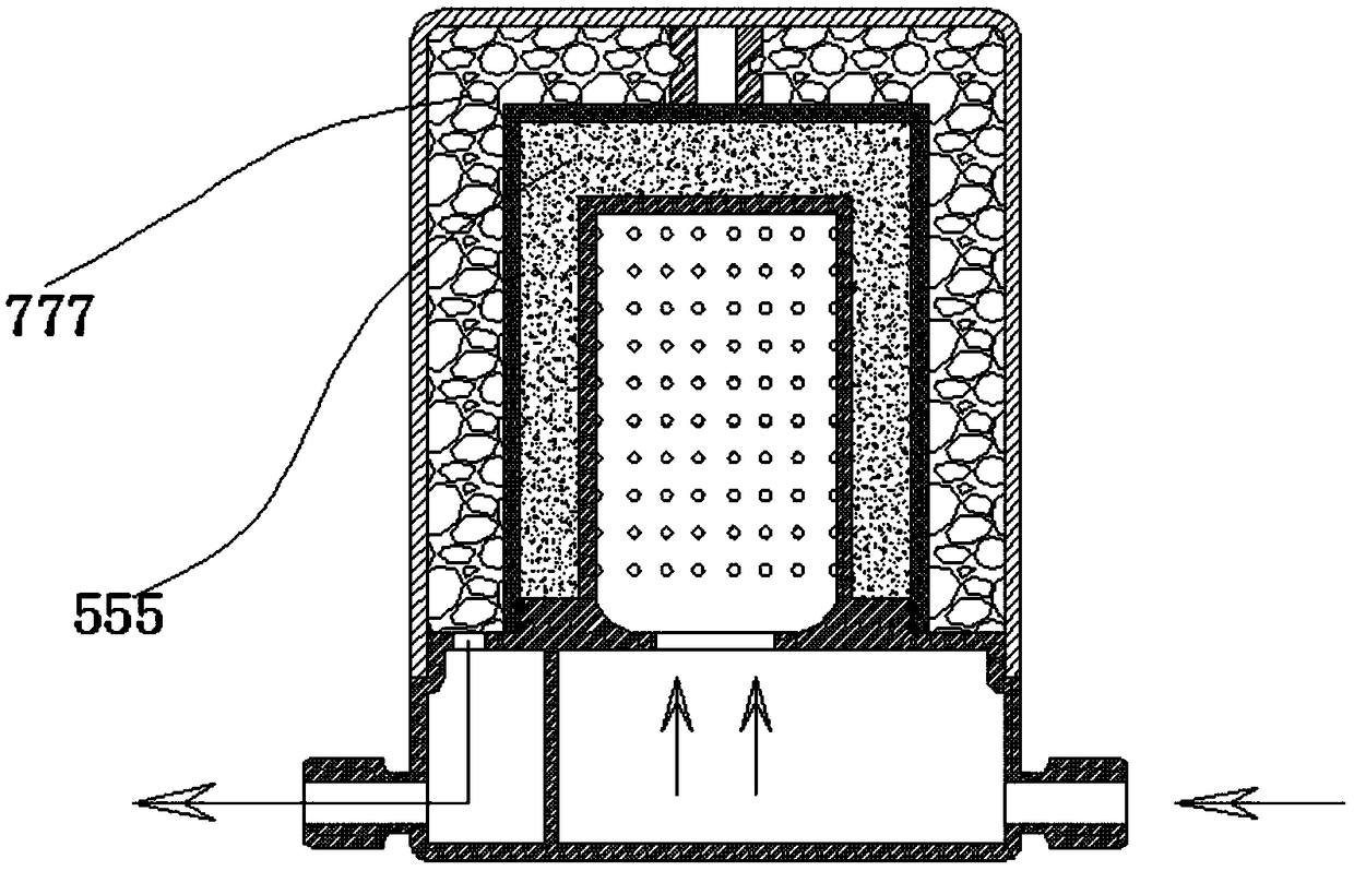 Antibacterial ceramic water purification filter element