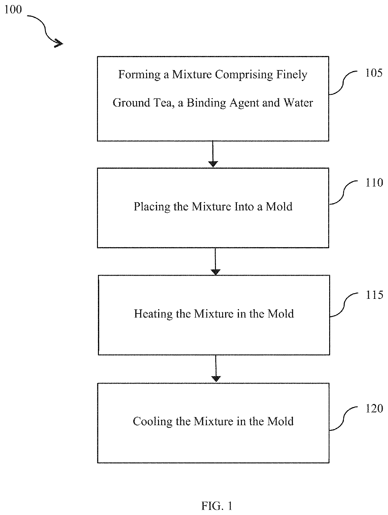 Tea solid composition and process of making the same