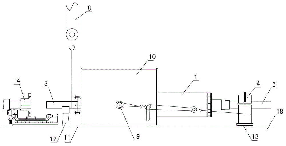 Method for inserting generator rotor of gas-filling condensing steam turbine unit