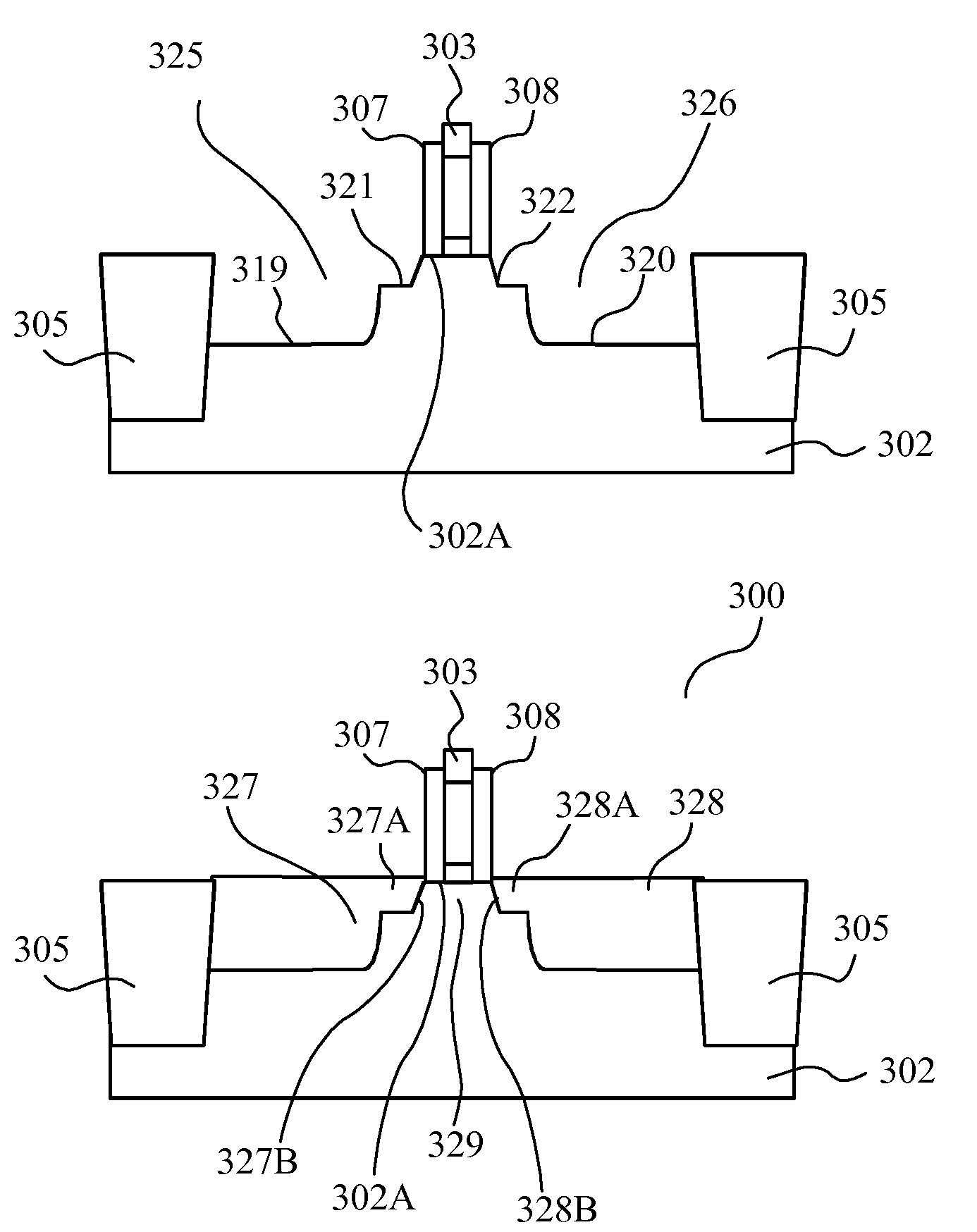 Method of fabricating a transistor structure