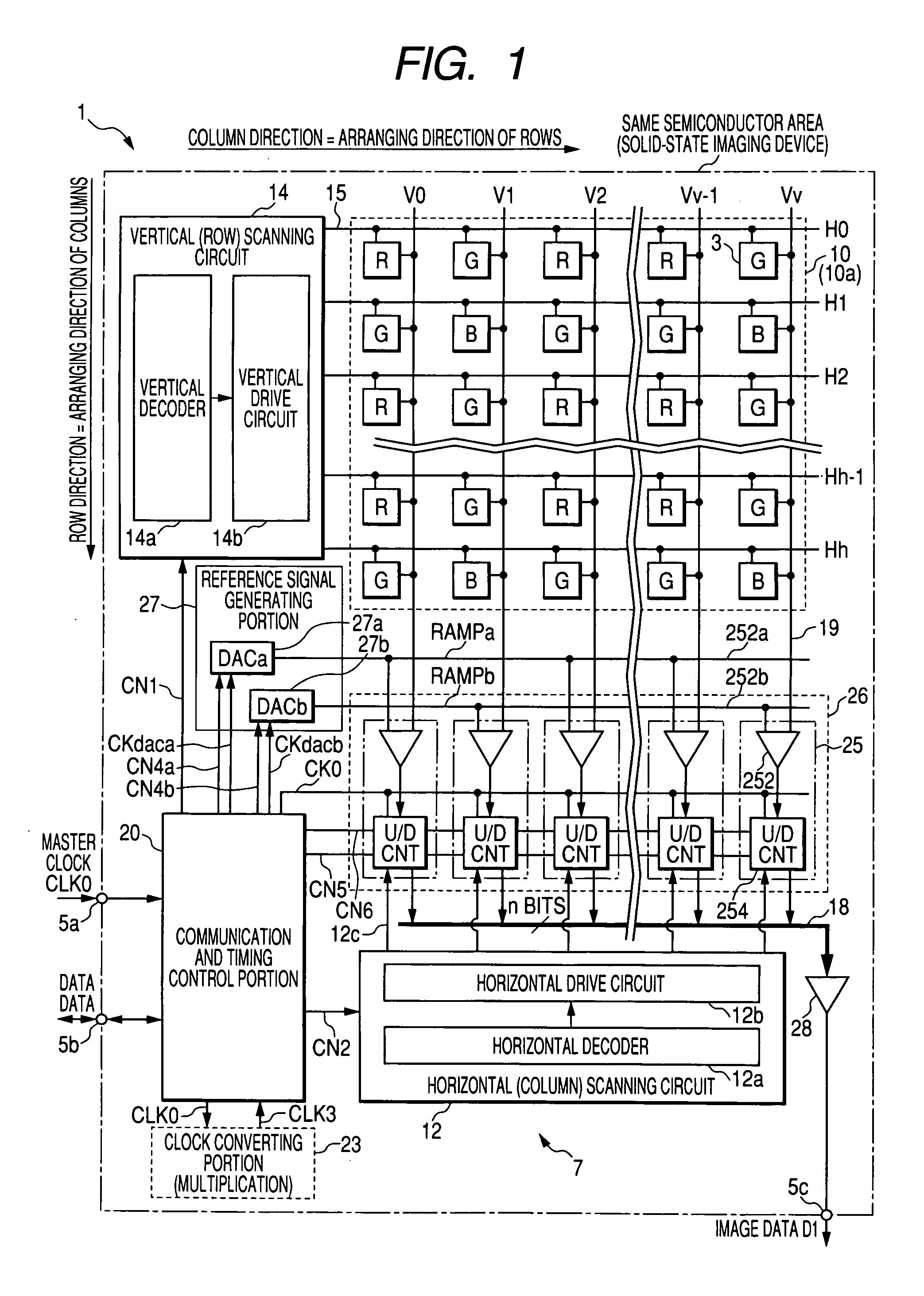 AD conversion method and semiconductor device for use in physical quantity distribution detection