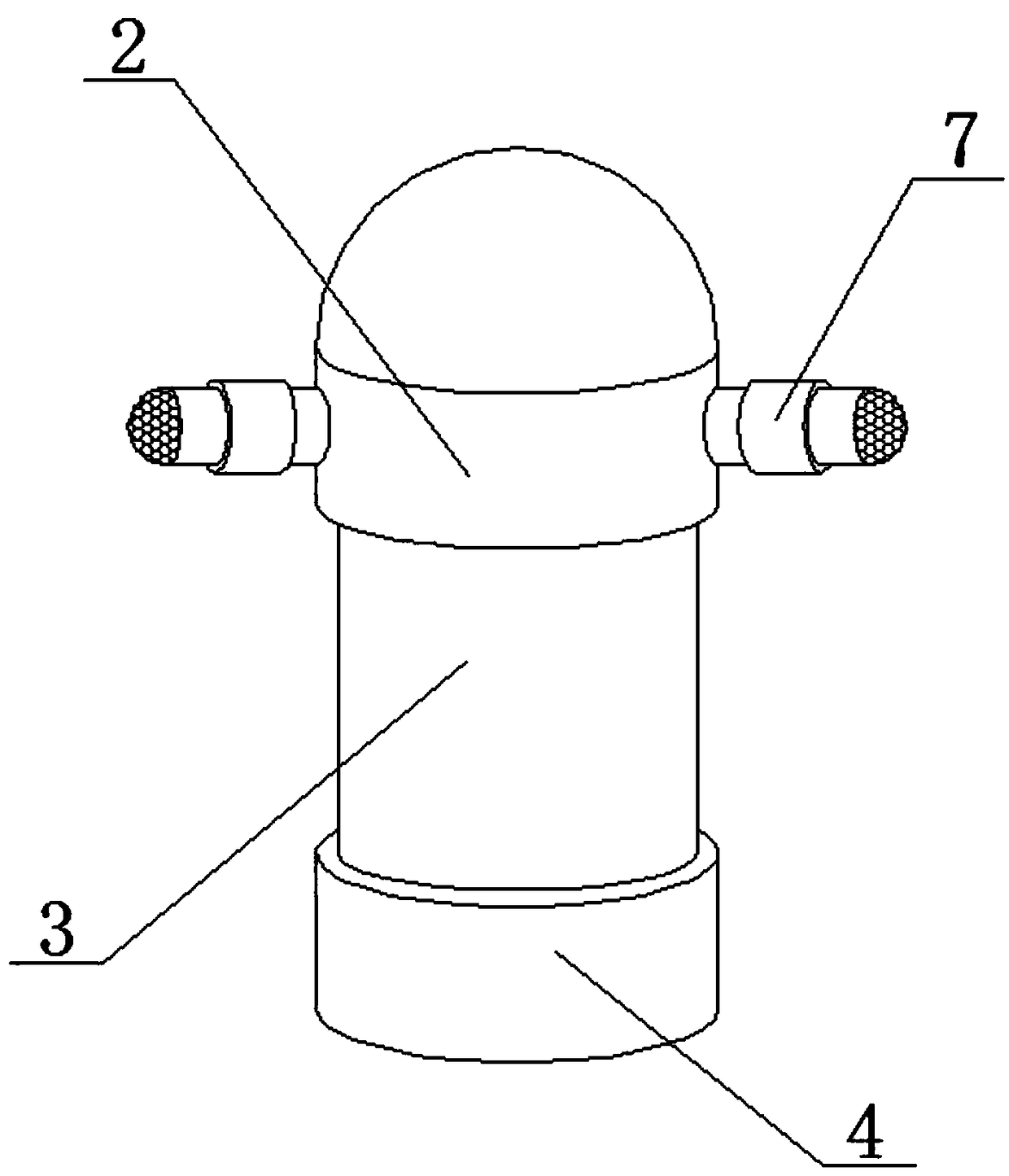 Underground longitude and latitude detecting method