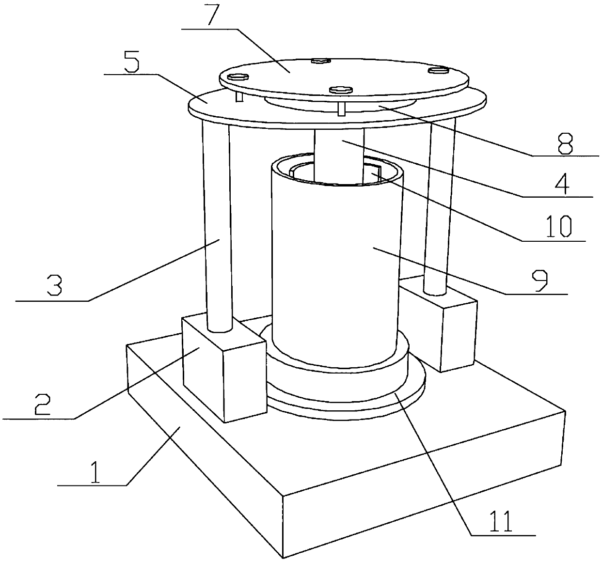 Grinding device capable of following steel nails in self-adaptive mode