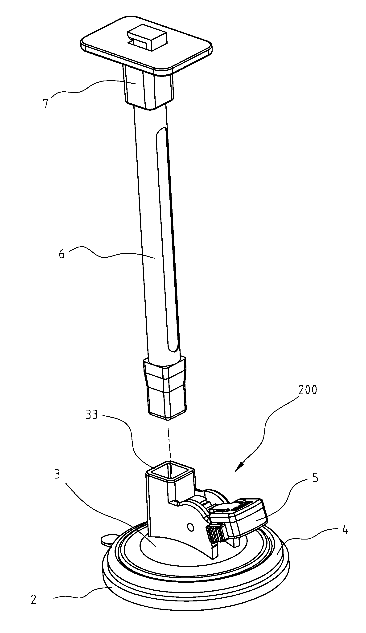 Structure for a suction device