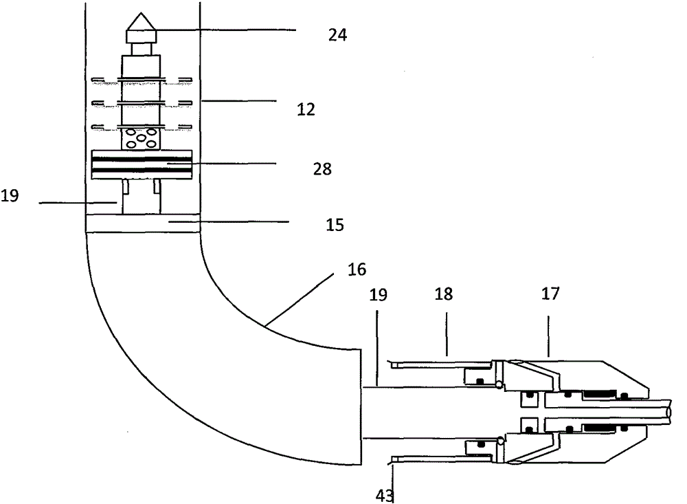 Coal bed methane production method in radial well drilled with support pipe and gas jet