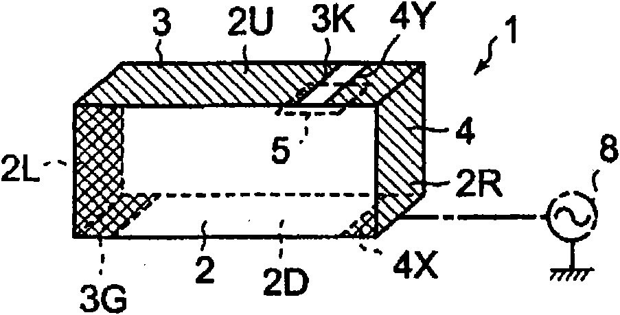 Capacity feeding antenna and wireless communication device equipped with it