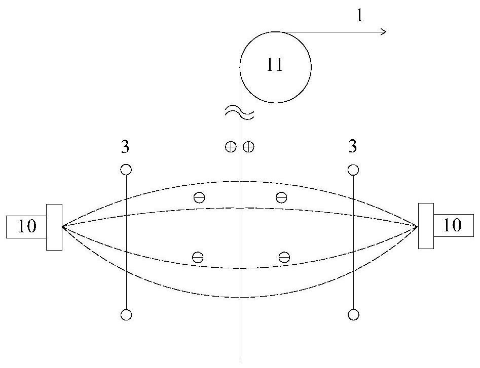 A post-plating cooling system and method for hot-dip galvanized steel strip with external electrostatic field