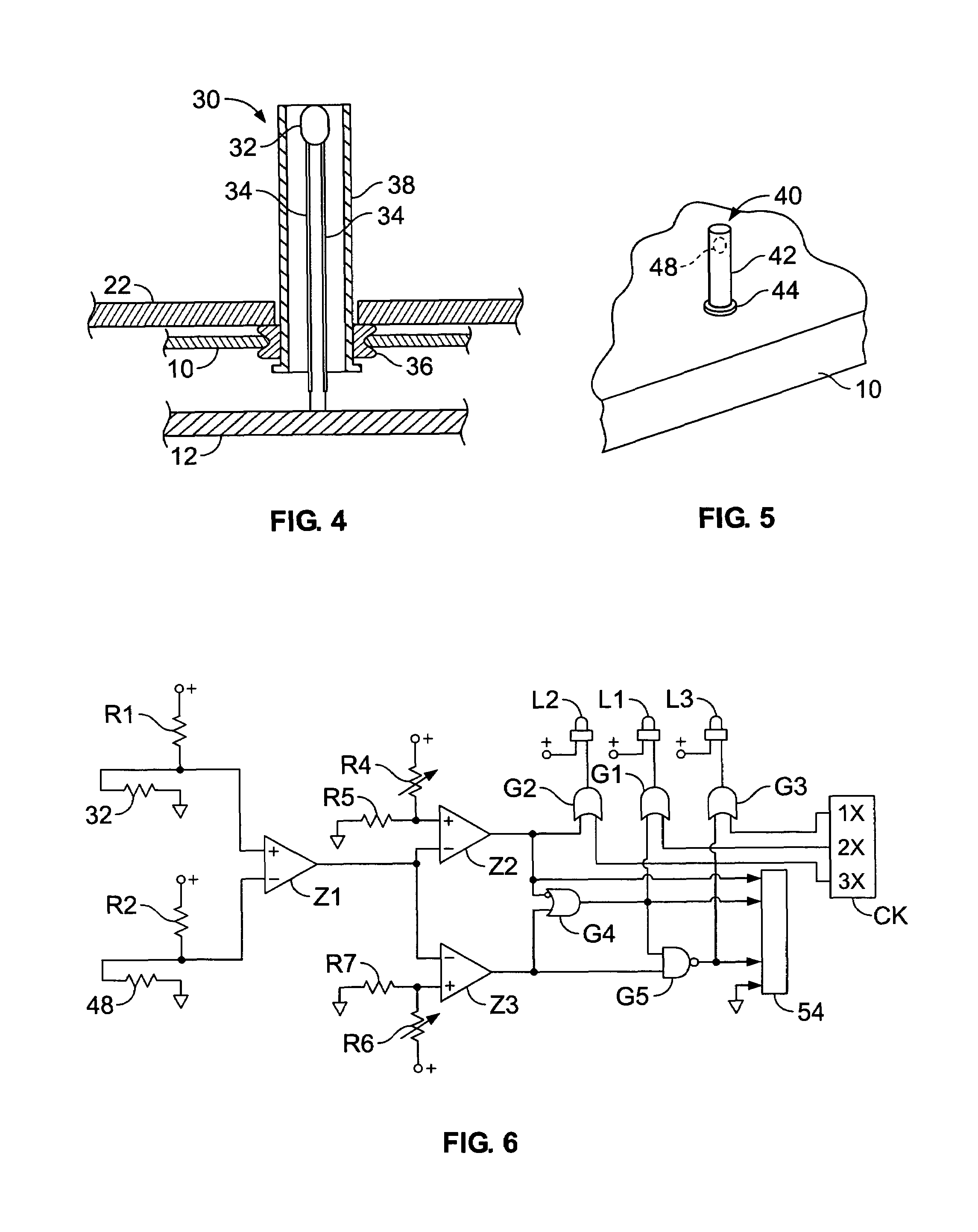 Monitor and method for sensing temperature differences
