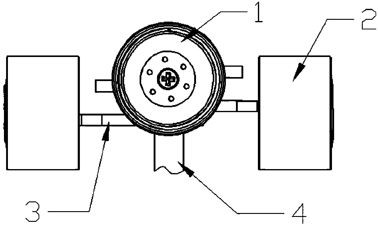 Four-cylinder cross-distributed piston swing type electric vacuum pump