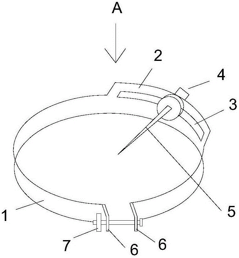 Pressure gauge indicating device