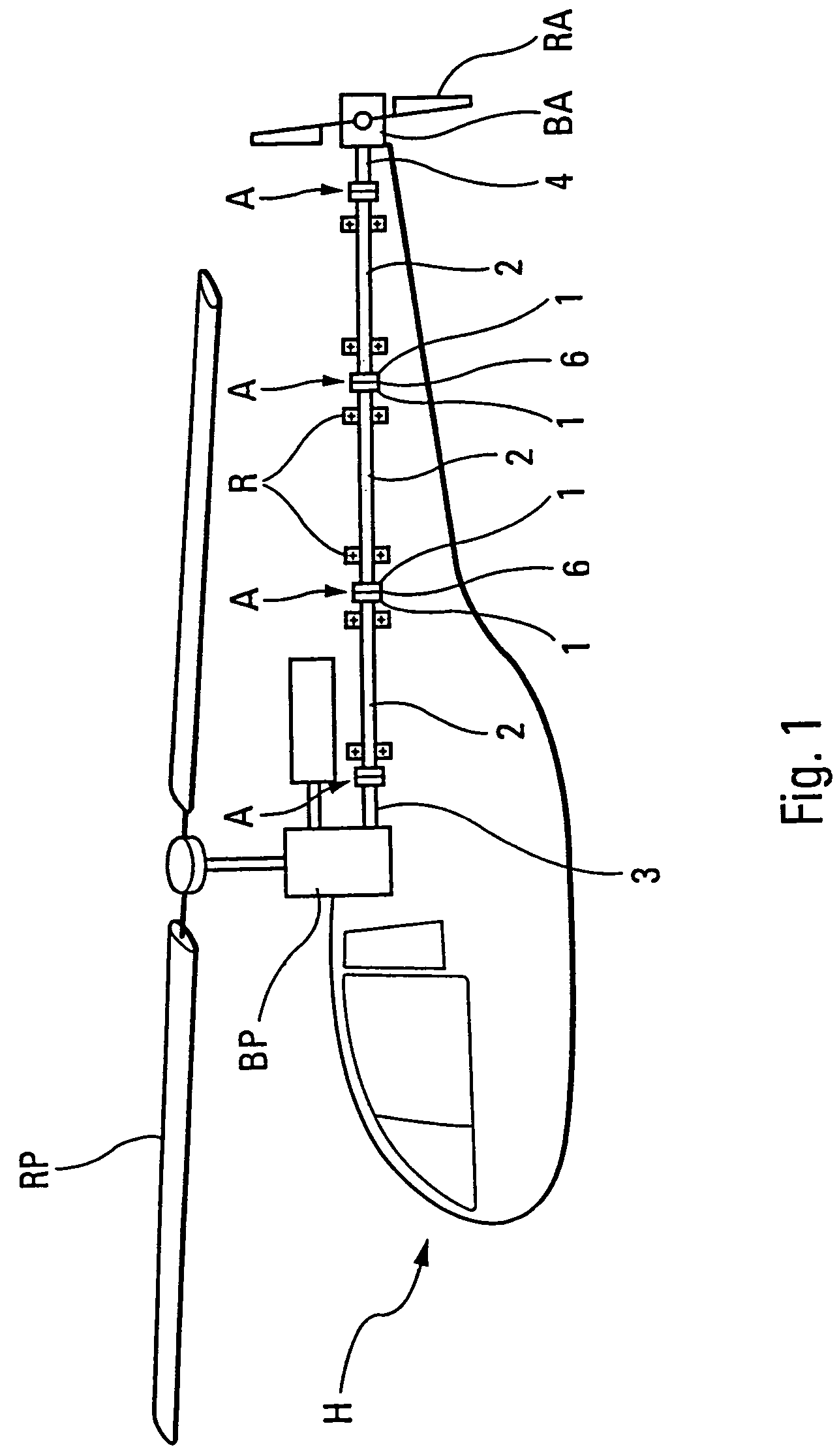 Coupling flange system for hollow shaft