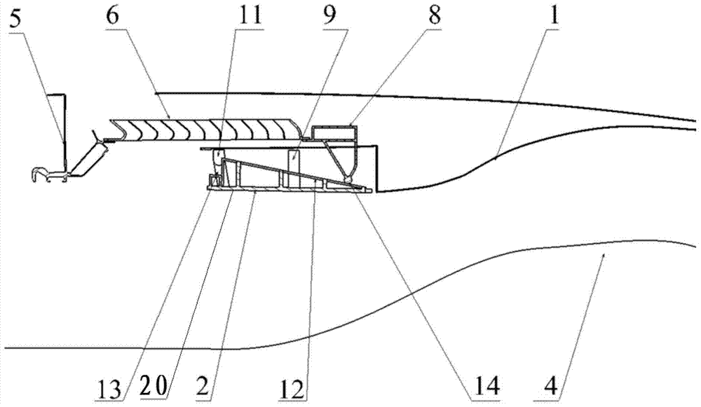 Engine mobile cover and engine reverse thrust device