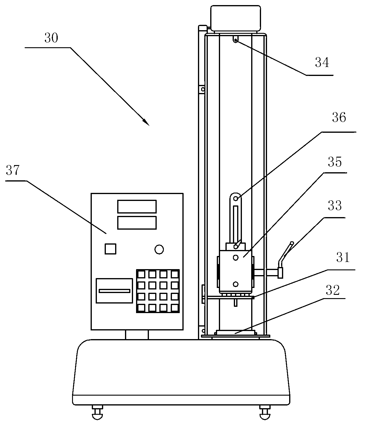 Air charging and exhausting valve oil seal inner flange gauge and detecting method thereof