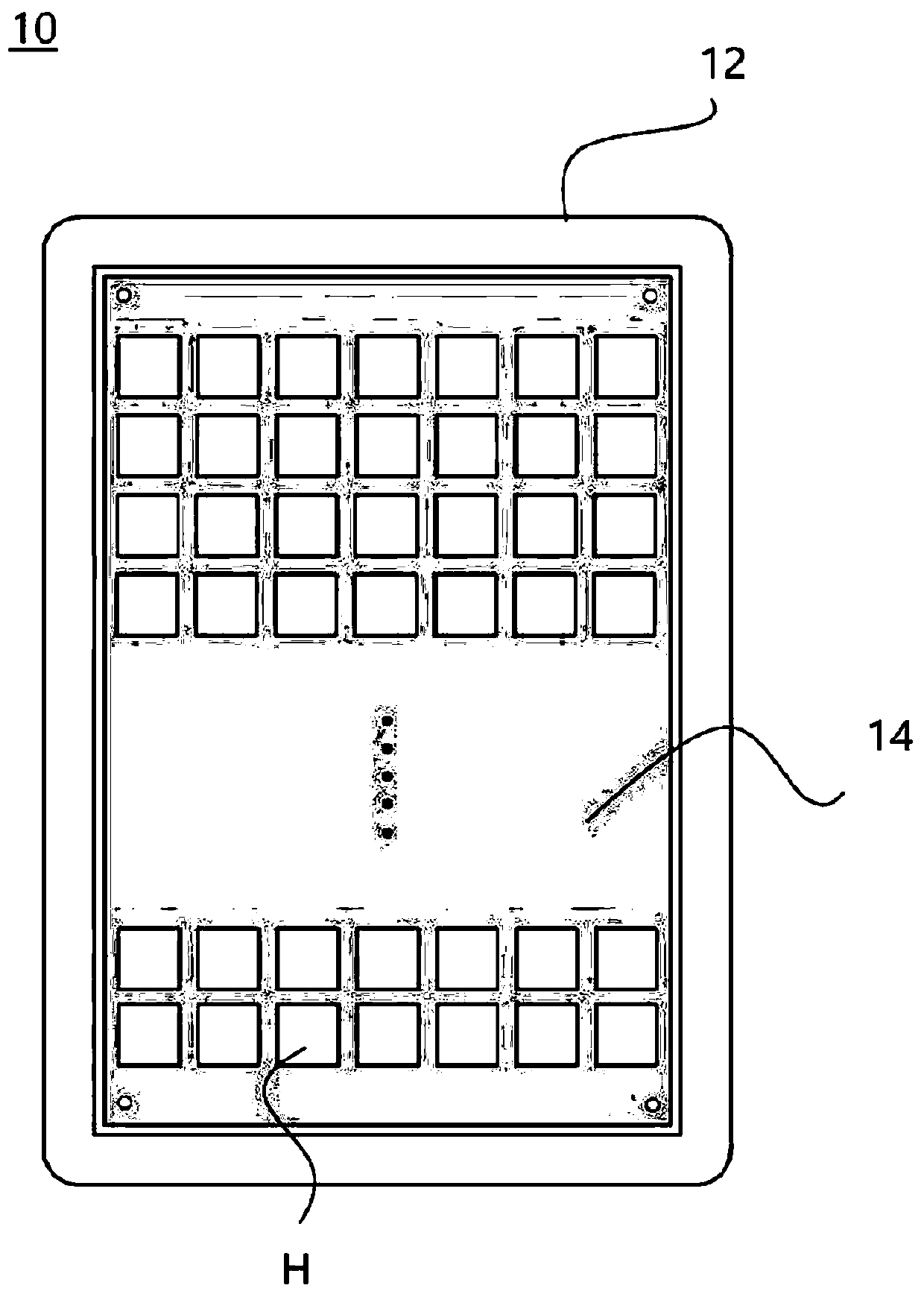 Open mask sheet for thin film deposition and method for manufacturing thereof