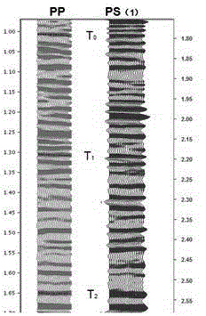 Time matching method of longitudinal wave and converted shear wave seismic data