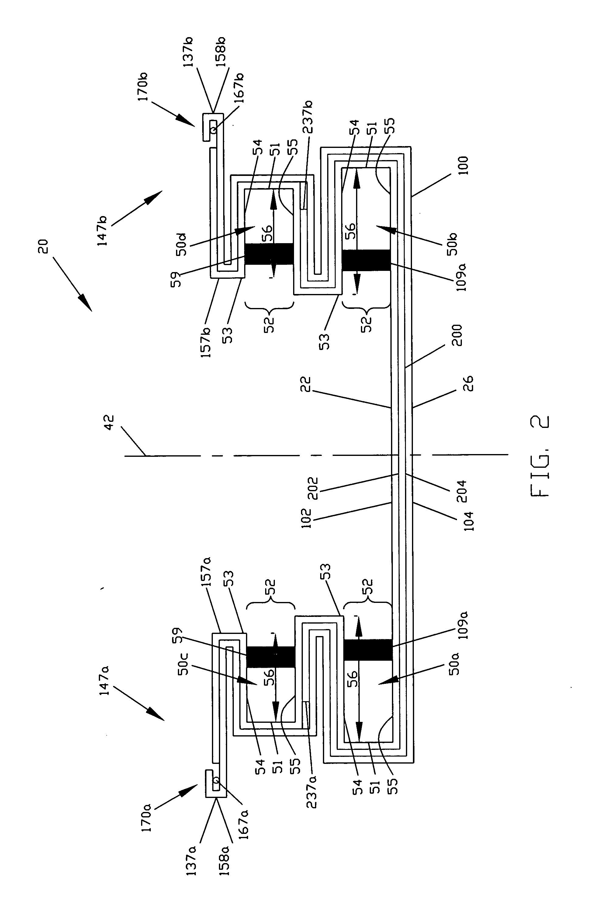 Disposable absorbent article having layered containment pockets