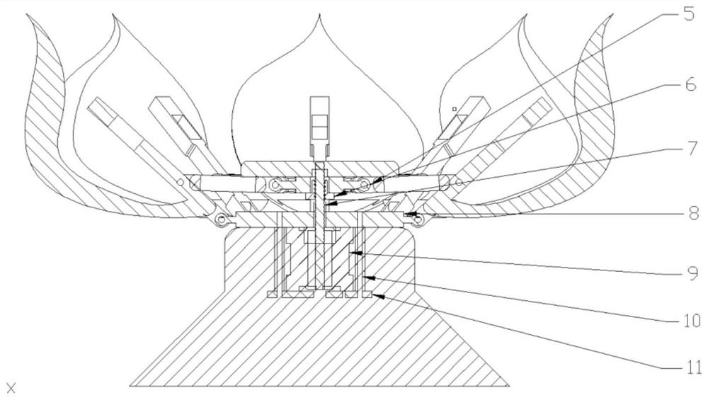 Novel bionic nymphaea tetragona rest cabin