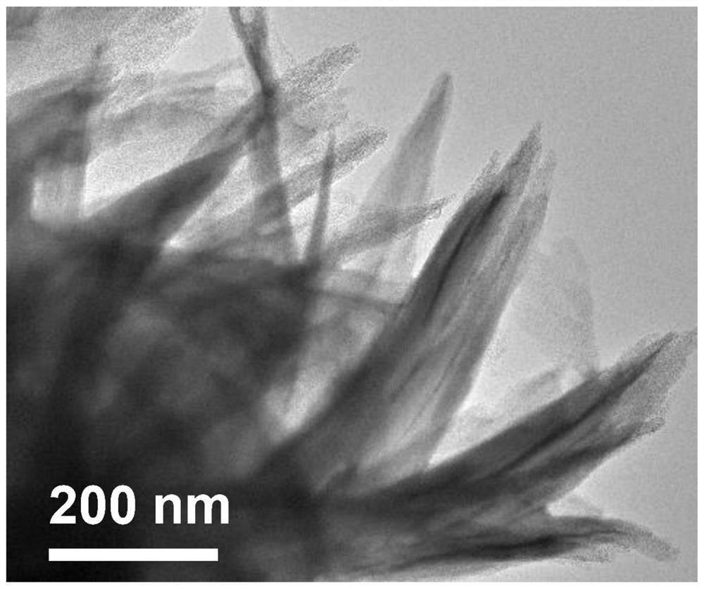 Electrode material with ultrafine MoO2 nano-particles uniformly bridged inside flaky carbon matrix, as well as preparation method and application of electrode material