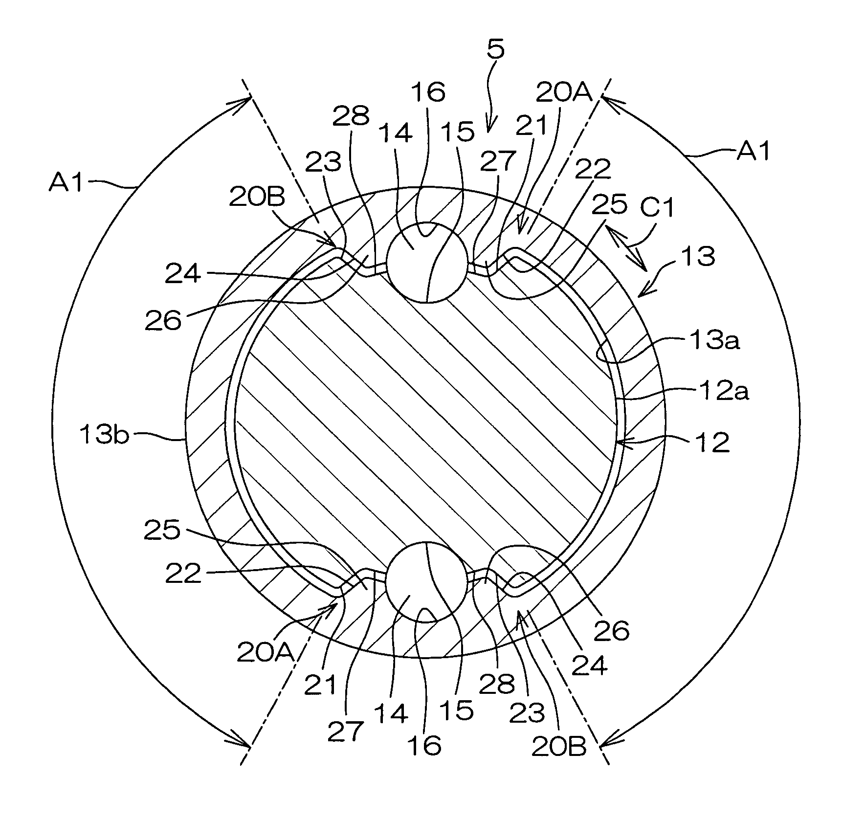 Telescopic shaft and vehicle steering apparatus
