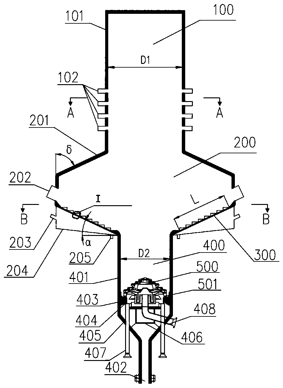 Integrated fixed bed garbage efficient gasification combustion furnace