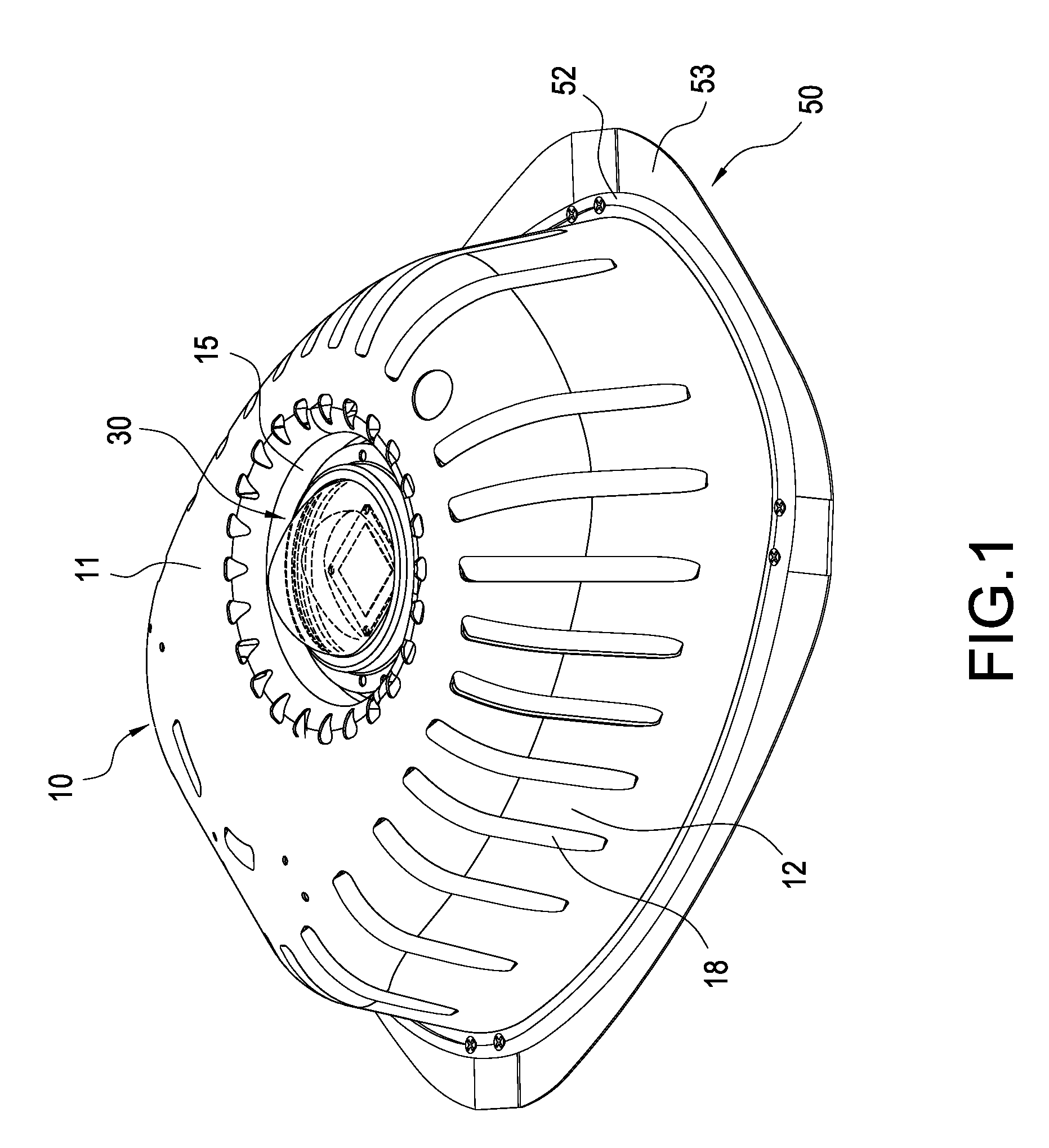 Replacement LED lamp module for street light