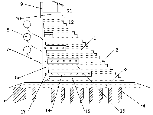 High-firmness water conservancy dam structure