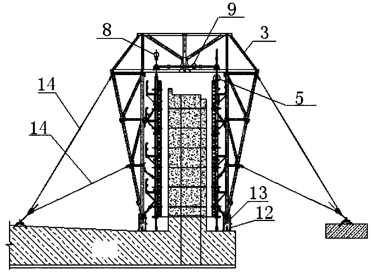 A method of using a tall trolley to move a tall formwork laterally as a whole