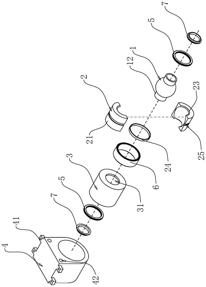 Intermediate support bearing assembly and polyurethane composite material for the assembly