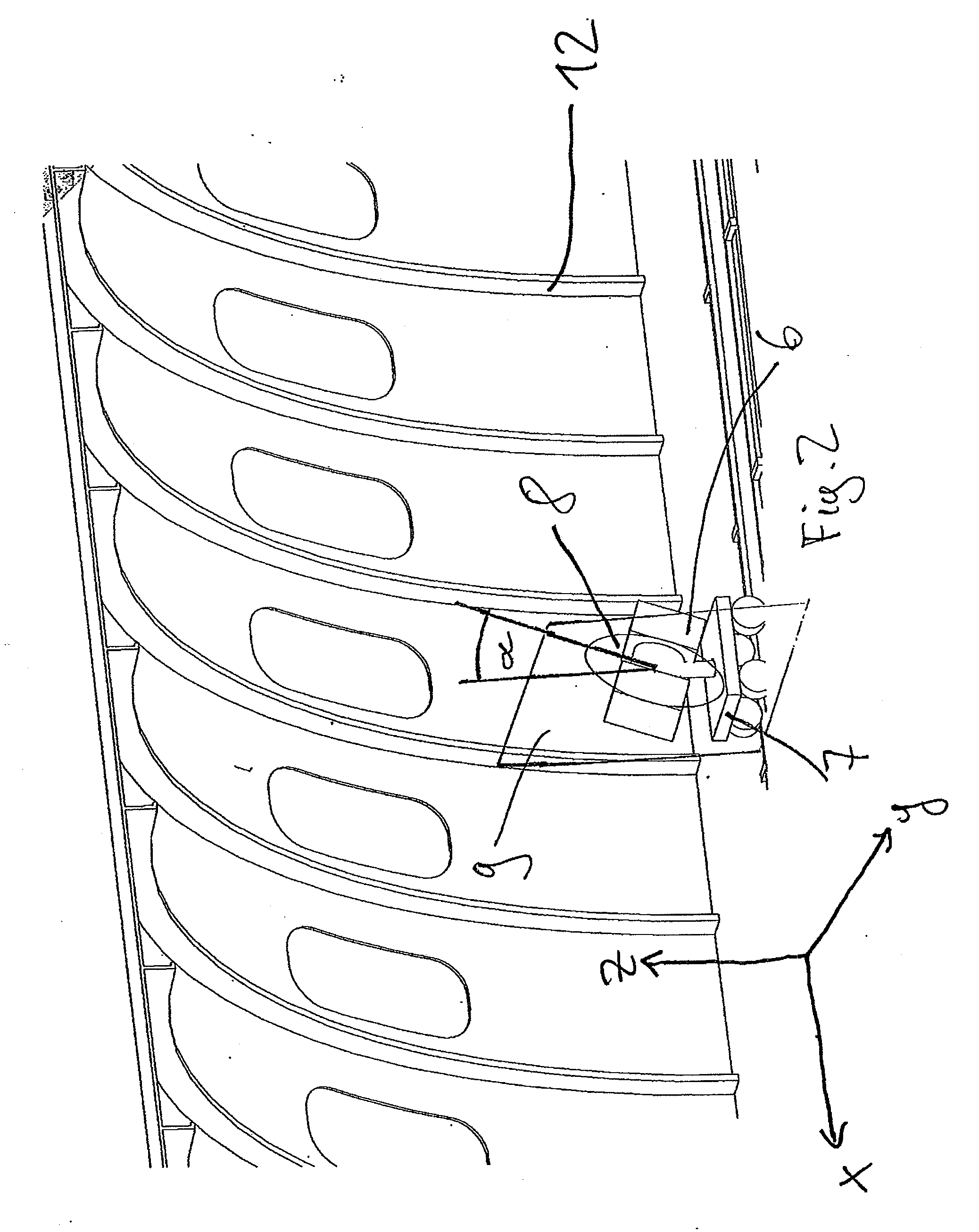 Method for measuring the internal space of an aircraft