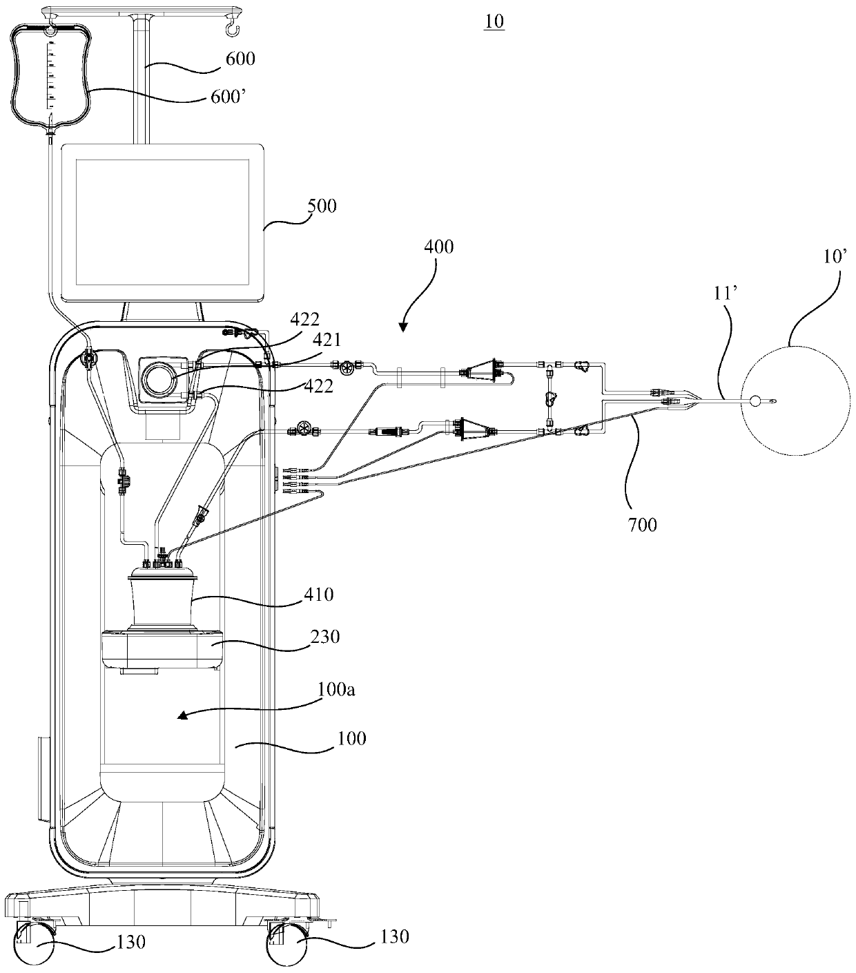 Intraluminal circulation heat perfusion device