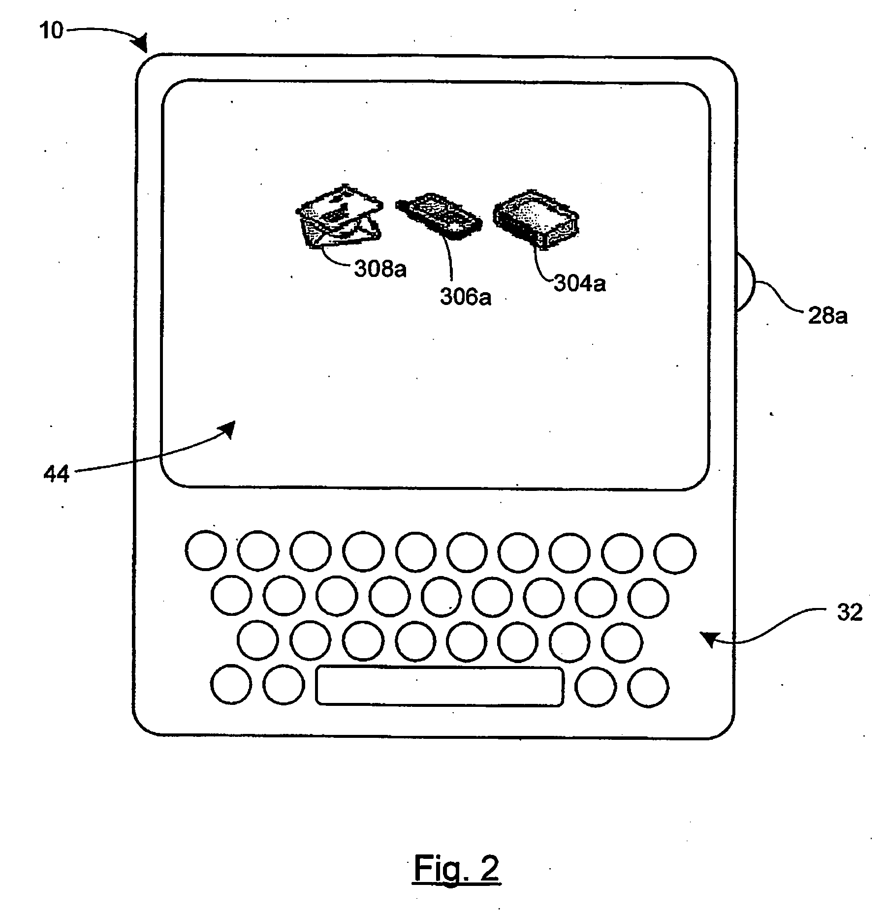 Method and apparatus for line selection in a communication device