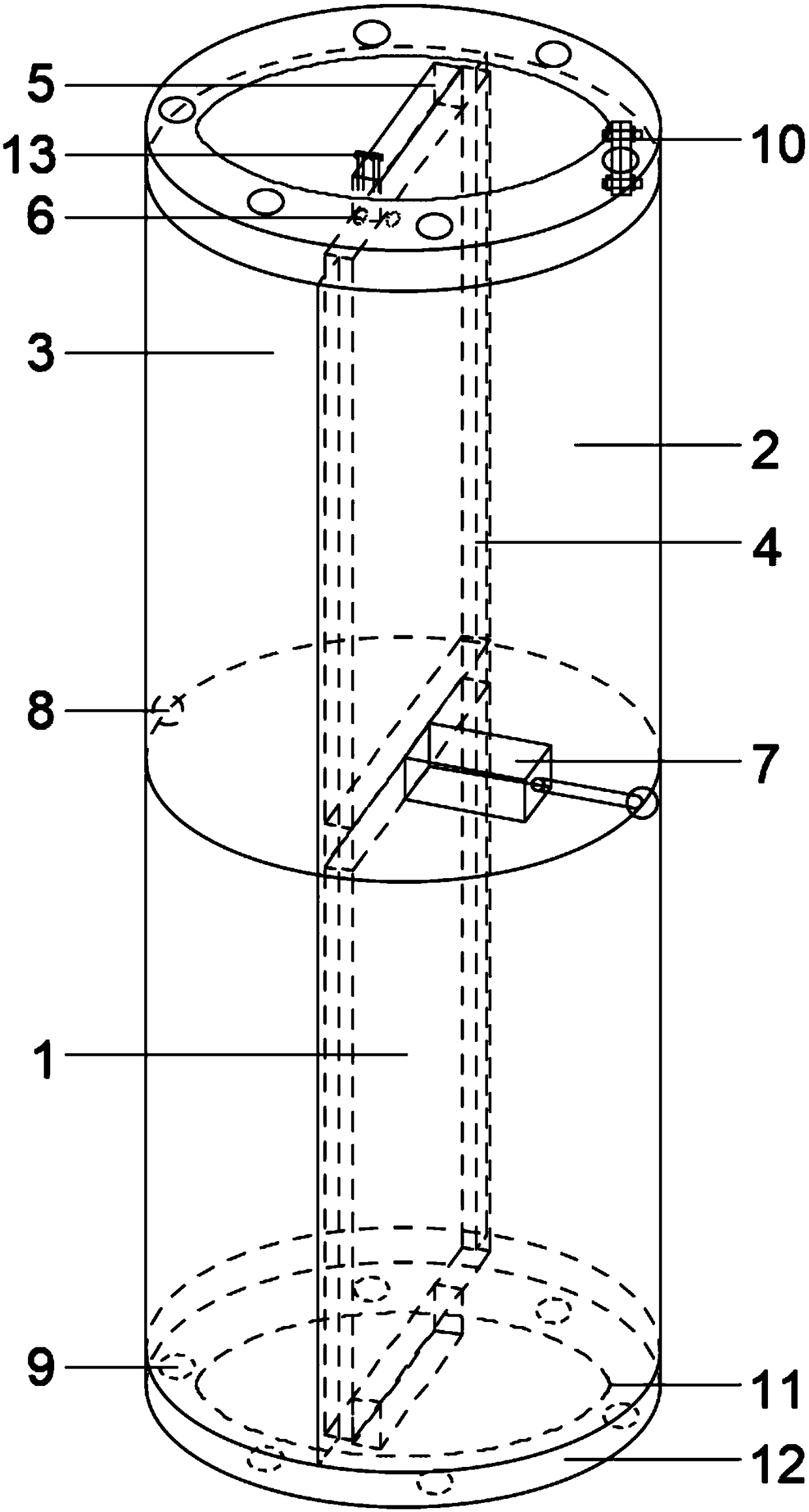 Directional isolation deep soil displacement high-pressure air column pile and construction method