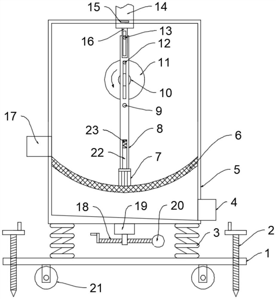 A high-efficiency sand screening device for building construction