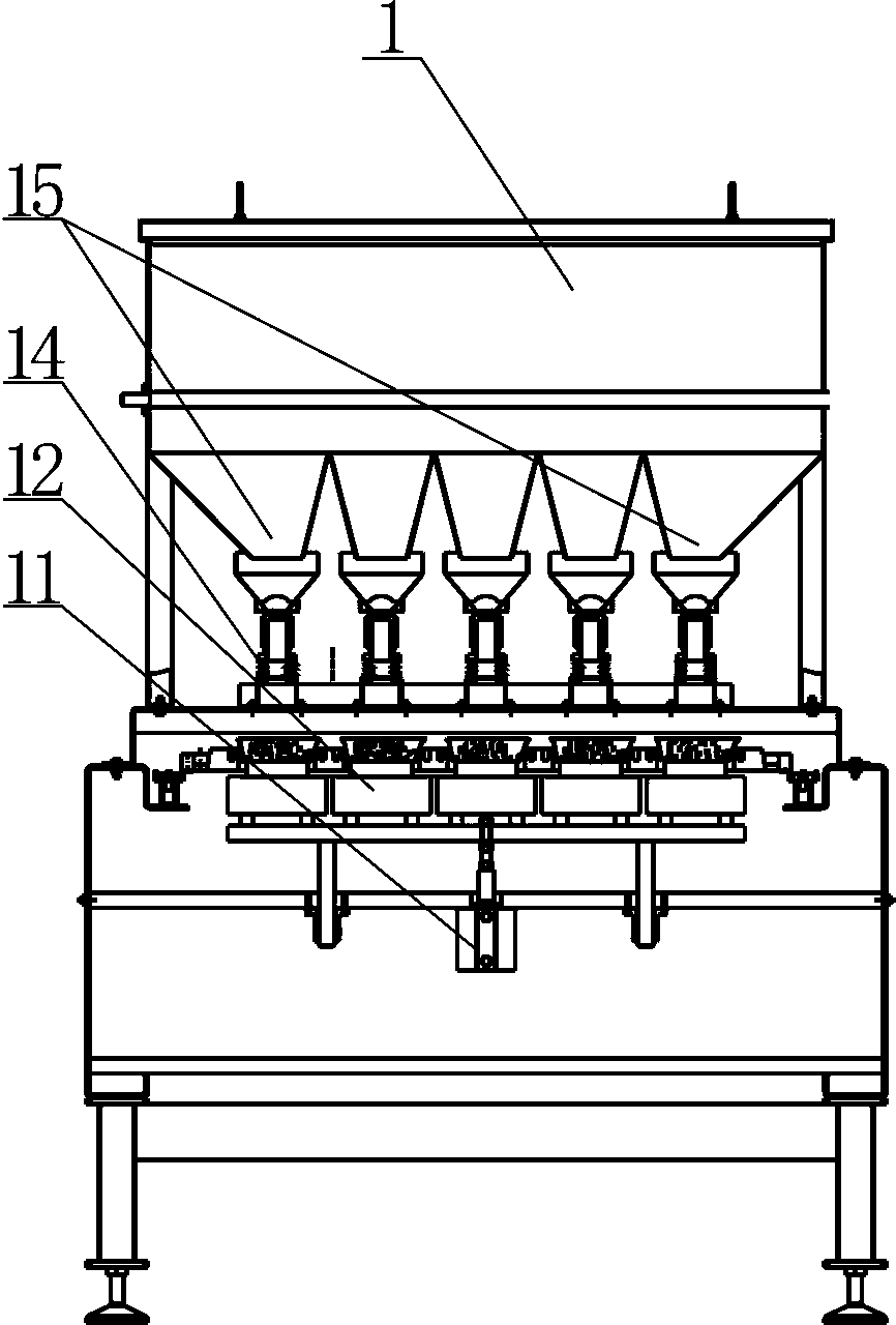 Multi-head automatic metering and filling system