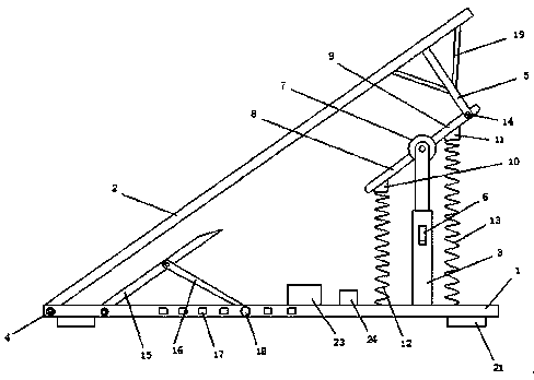 Jumping device for physical education teaching