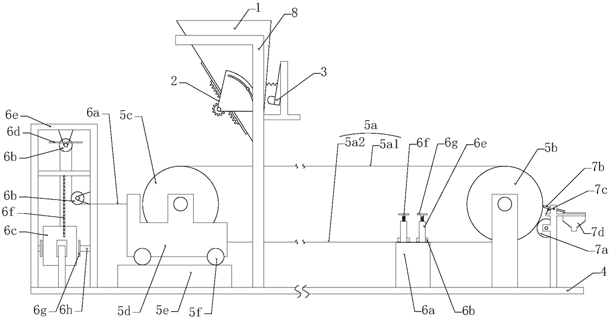 Feeding system of powder metallurgy baking equipment