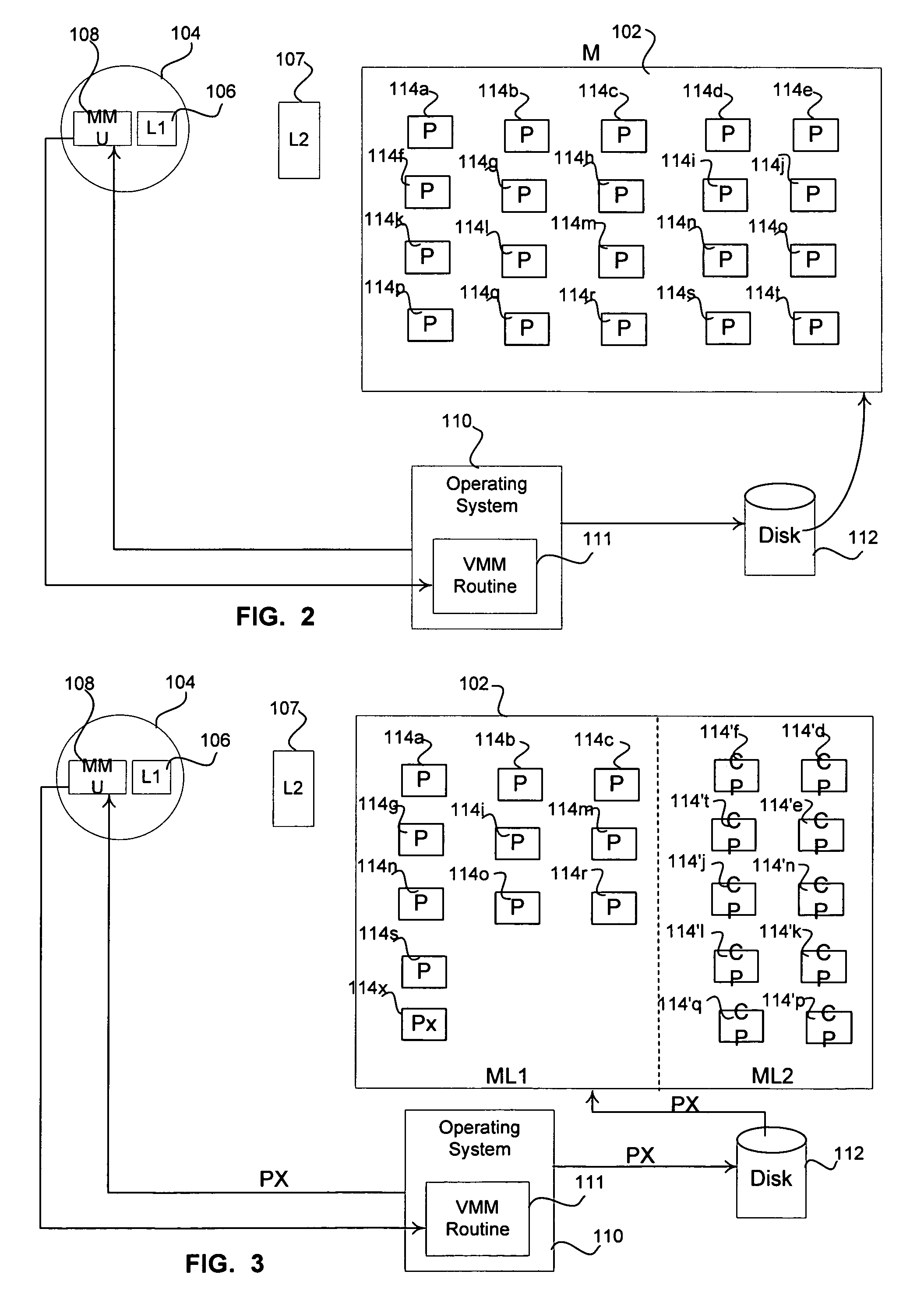 Method and system for managing process memory configured in resizable uncompressed and compressed regions