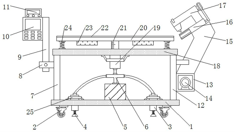 A mattress wrapping machine