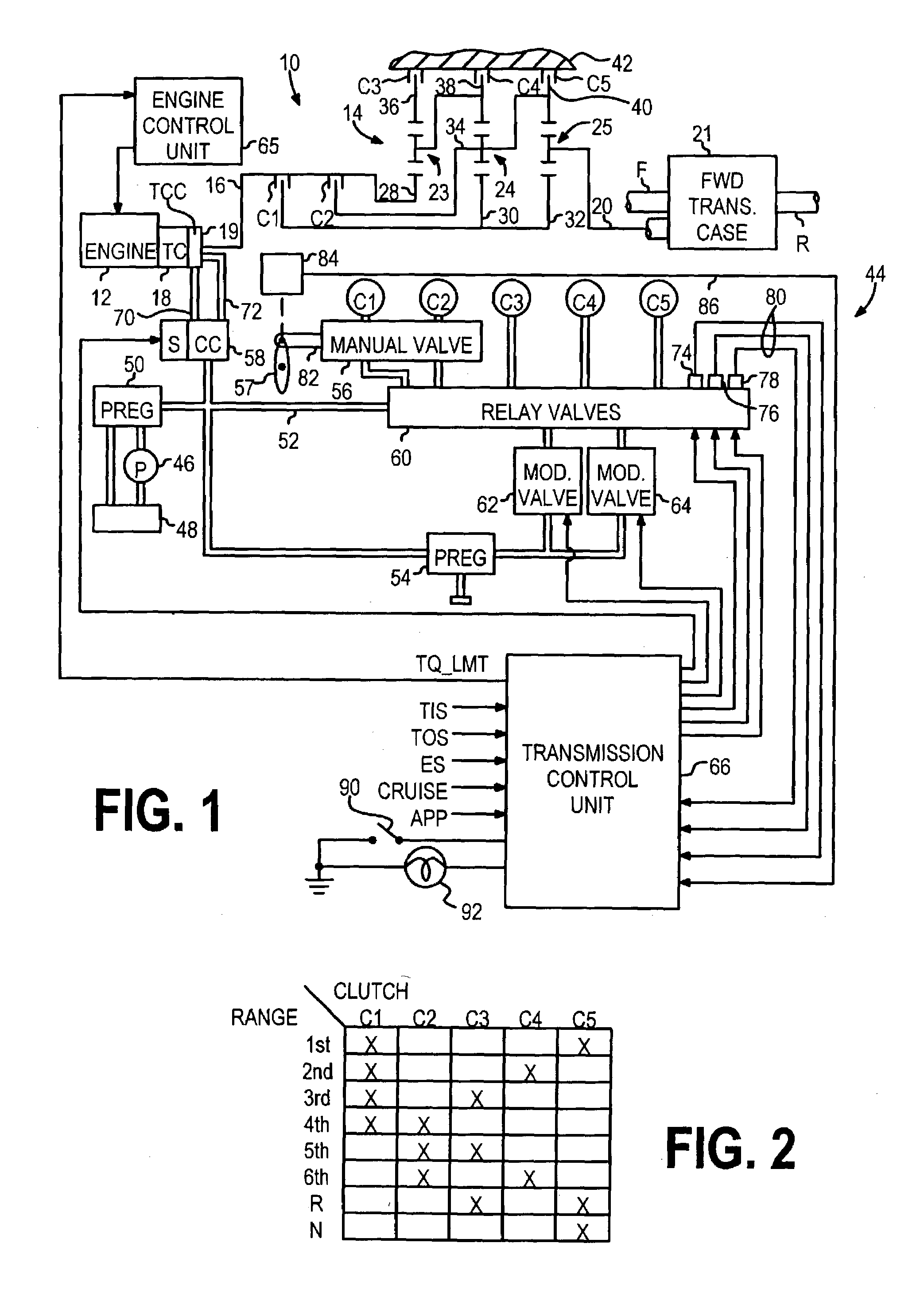 Motor vehicle powertrain control method for low traction conditions