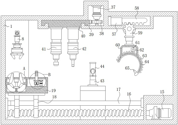 Special-shaped nut machining equipment with multi-angle paint spraying function