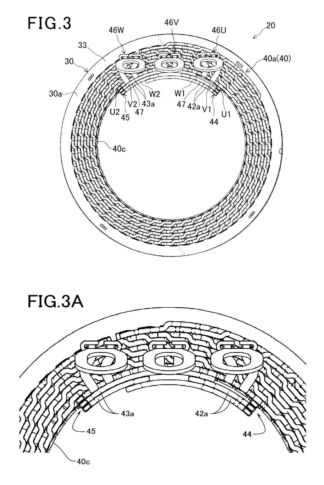 Stator for rotating electric machine