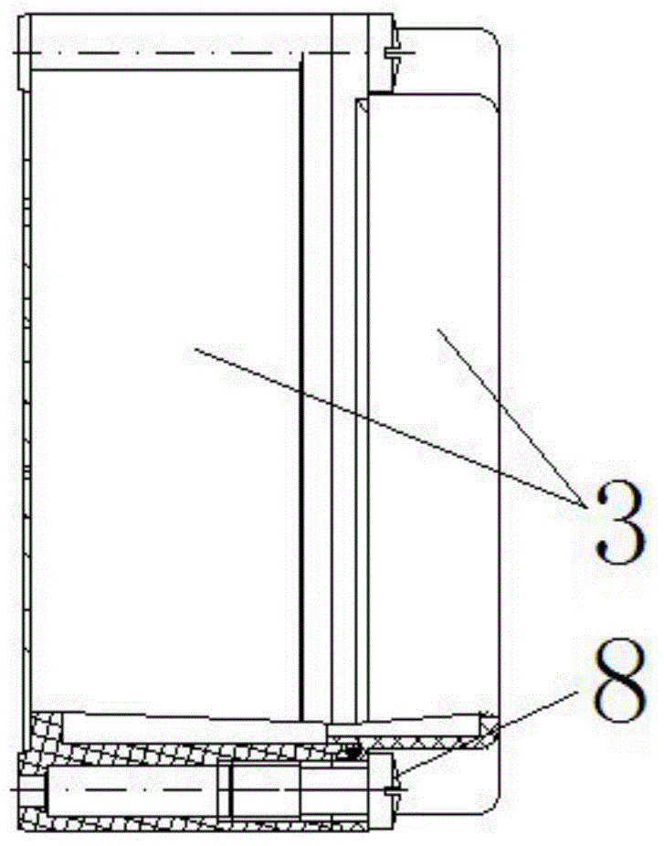 High-protection plastic box with preset mounting holes