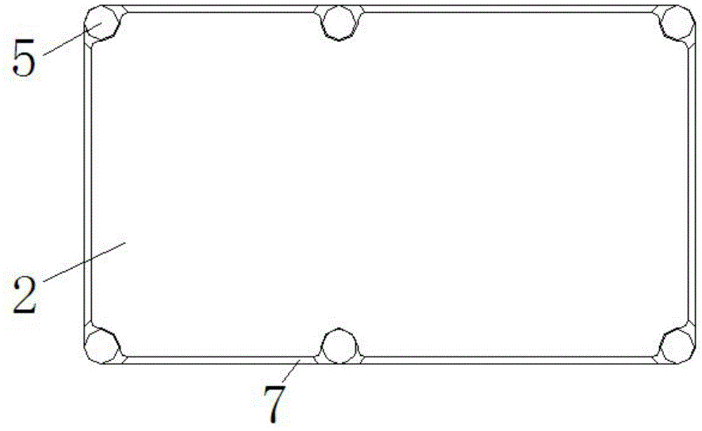 High-protection plastic box with preset mounting holes