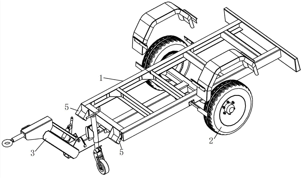 Trailer and wheel fixing device thereof
