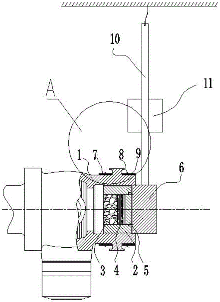 Method for disassembling threaded ring of main steam valve