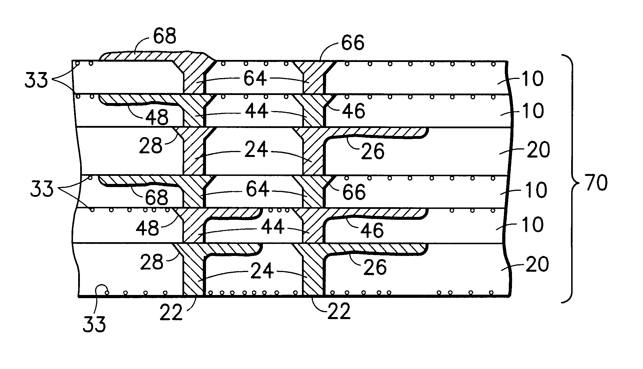 Multi-thickness, multi-layer green sheet lamination and method thereof