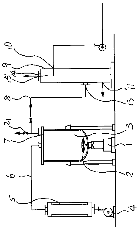 Deaminizing and dewatering technology and special device for sodium persulfate (salt) synthetic fluid