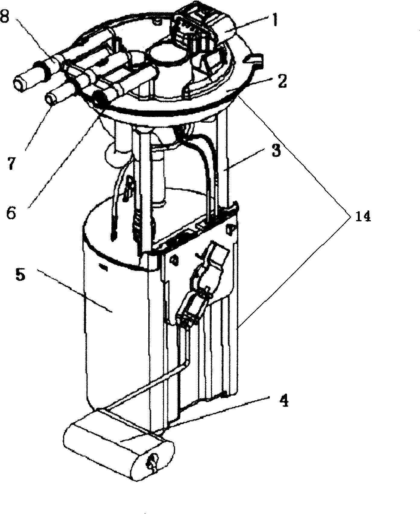 Combined fuel pump device