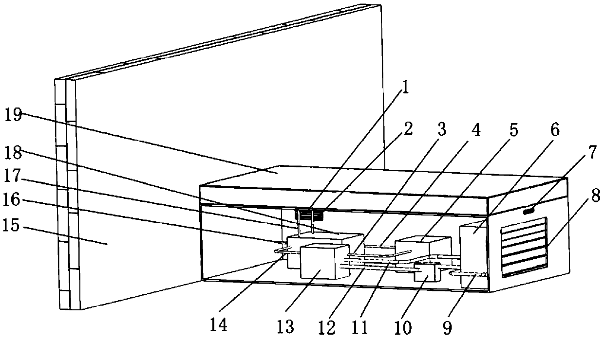 Household, mite-removing, temperature-control and fitness air conditioning bed