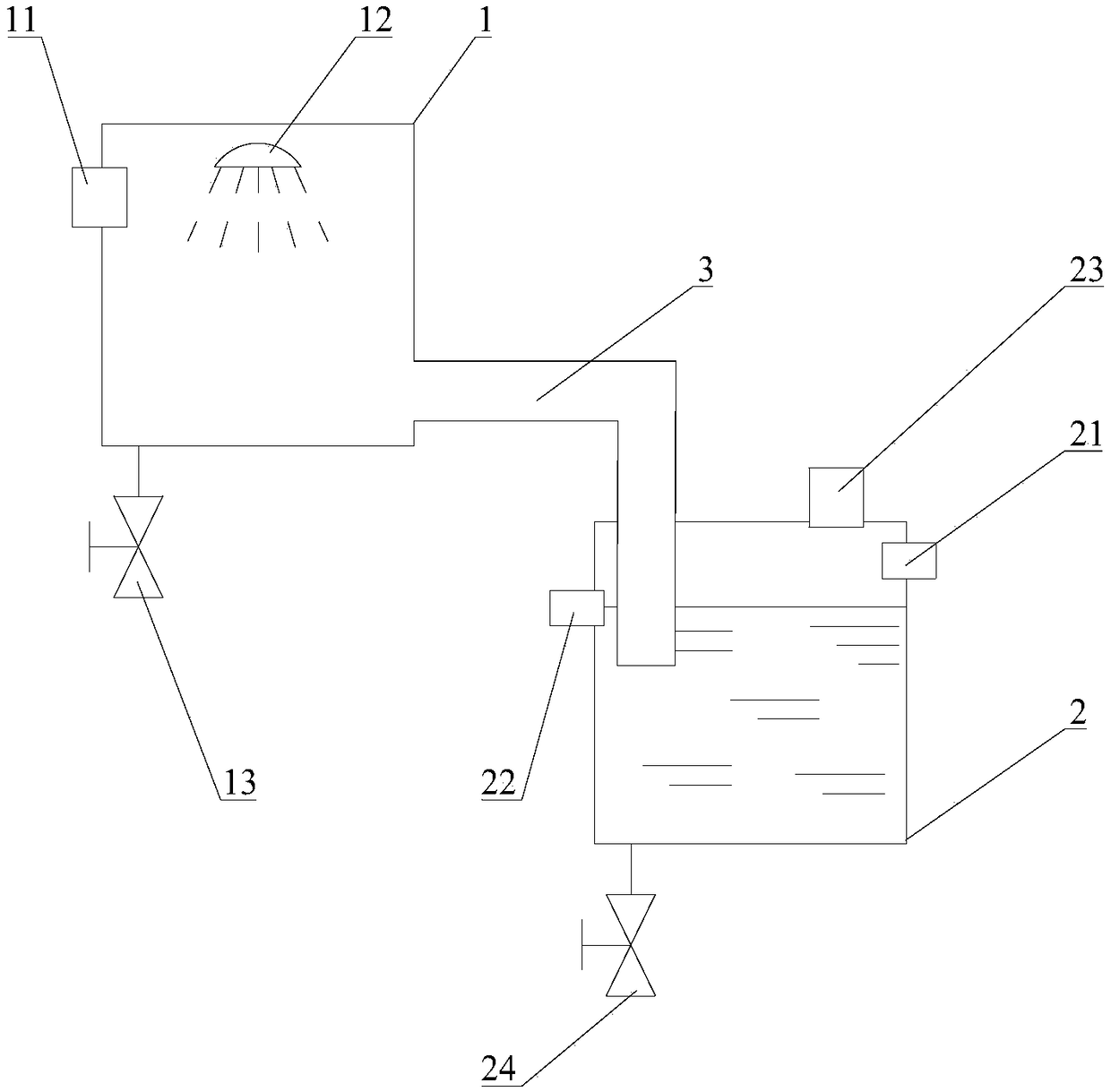 Tail gas smoke eliminating device and method for offshore wind power self-elevating type installing platform generator set